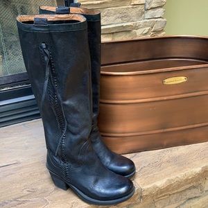 Nine West Vintage America Black Leather Boots